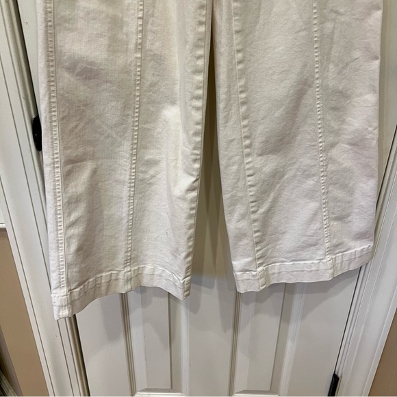 NWT SPANX Seamed Front Wide Leg White Pants Pull On Women’s XS - Picture 6 of 10